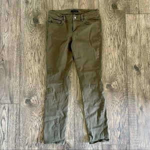 Ann Taylor Olive Army Green Stretch high rise Jean - size 4